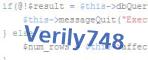 verification code